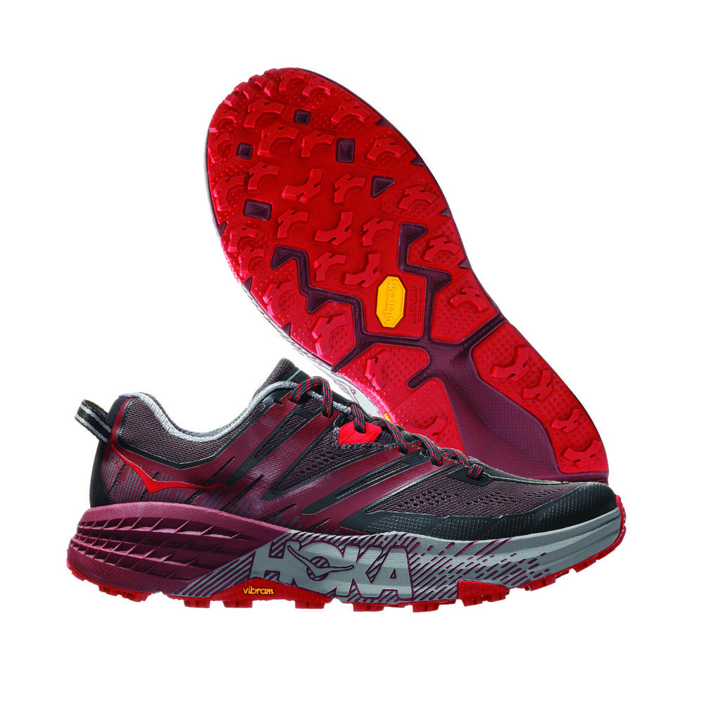 Vibram Sole Hoka One One Speedgoat 3 Mens Running Shoes Red Australia (ZQJ740638)